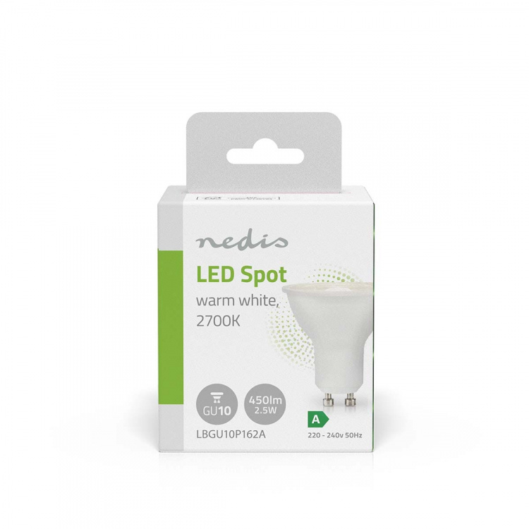Nedis LED Pære GU10 | Spot | 2.5 W | 450 lm | 2700 K | Varm Hvid | Retro stil | 1 stk