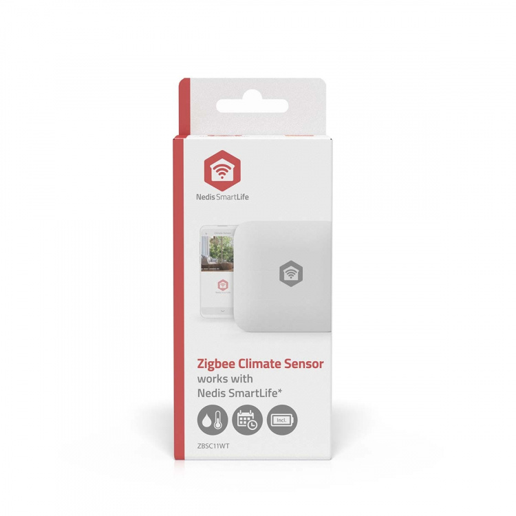 Nedis SmartLife Klimasensor | Zigbee 3.0 | Batteri | Android™ / IOS | Hvid