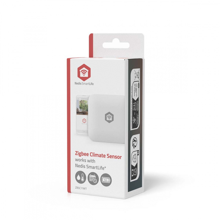 Nedis SmartLife Klimasensor | Zigbee 3.0 | Batteri | Android™ / IOS | Hvid