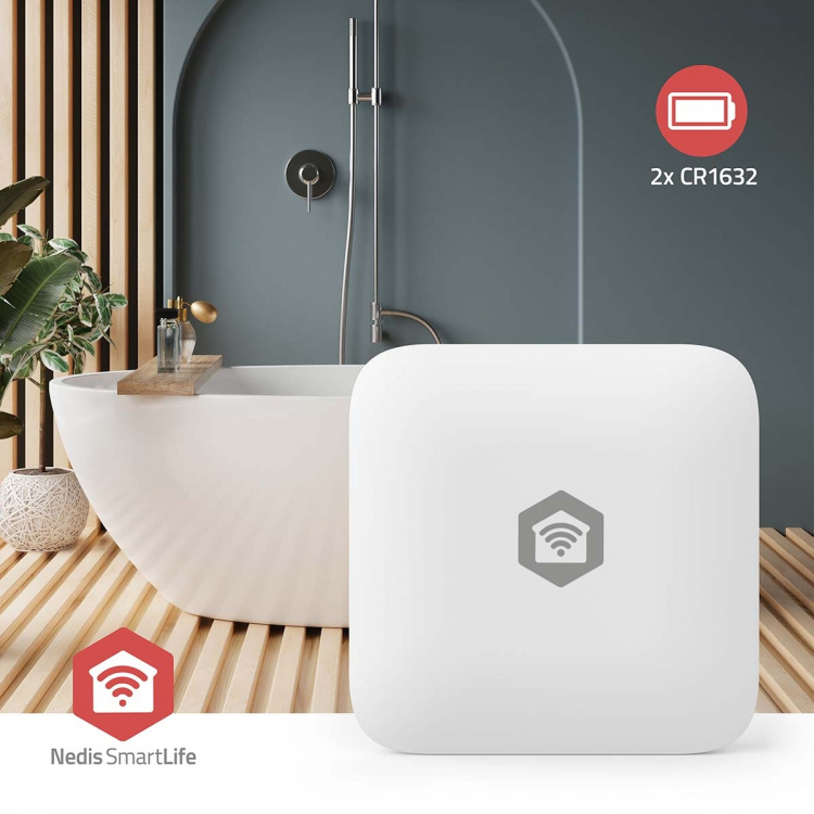 Nedis SmartLife Klimasensor | Zigbee 3.0 | Batteri | Android™ / IOS | Hvid