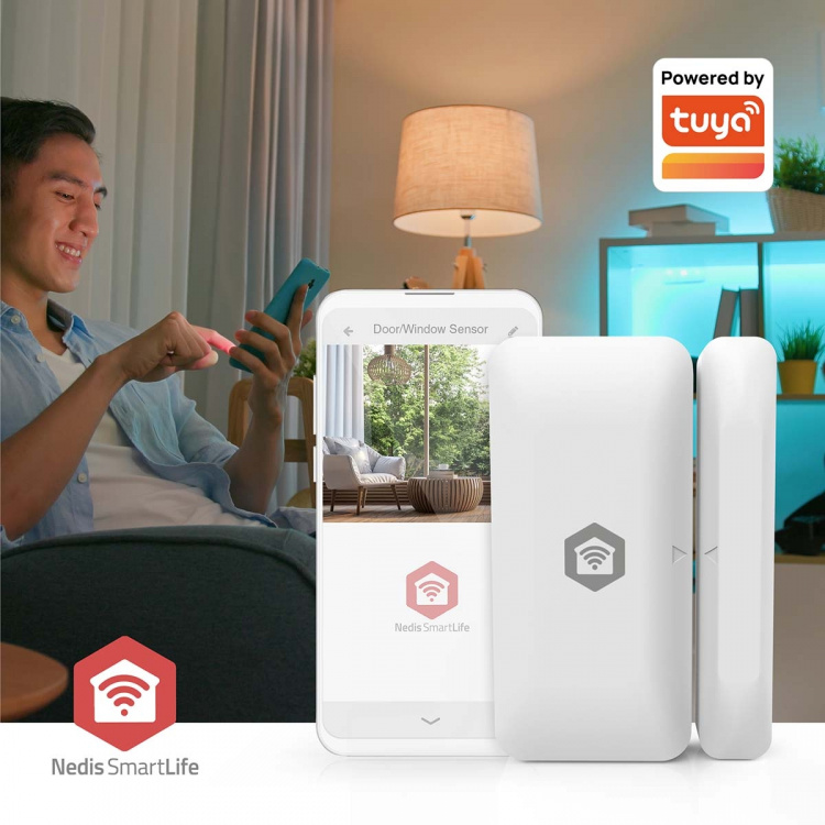 Nedis SmartLife Dørvinduessensor | Zigbee 3.0 | Batteri | Android™ / IOS | Hvid