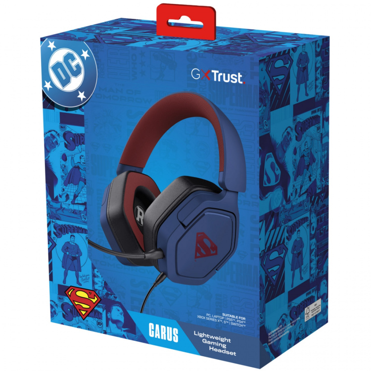 Trust GXT 492SM Carus Gamingheadset Superman Trust GXT 492SM Carus Gamingheadset Superman