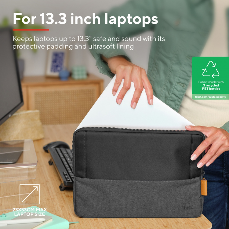 Trust Lisboa Sleeve för laptop 13,3