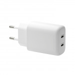 dbramante1928 Re-charge Pro - EU-vægoplader 2x USB-C 20W - Hvid