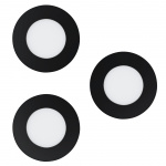 Eglo Sæt med 3x Fueva-Z indbygningslamper Ø8,5 - Smart Tunable White - Zigbee & Bluetooth