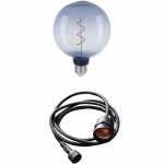 LightsOn Penny Pendellampa Gravity + DecoBulb XL Smoke