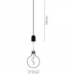 LightsOn Penny Pendellampa Gravity + DecoBulb XL Smoke