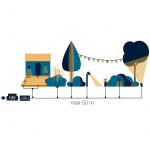 LightsOn Penny Pendellampa Gravity + DecoBulb XL Smoke