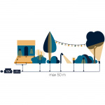 LightsOn Luna Startpaket 2 x Trädgårdsspot Grå