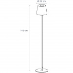 LightsOn Sofy Golvlampa Dimbar 8W 870lm Grå