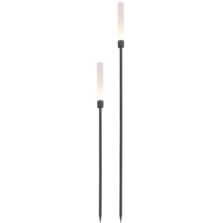 LightsOn Frost Ljuspelare 126 + 91 cm 2-pack Grå