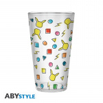 Abysse POKEMON stort glas - Pikachu-mønster - 400 ml x2