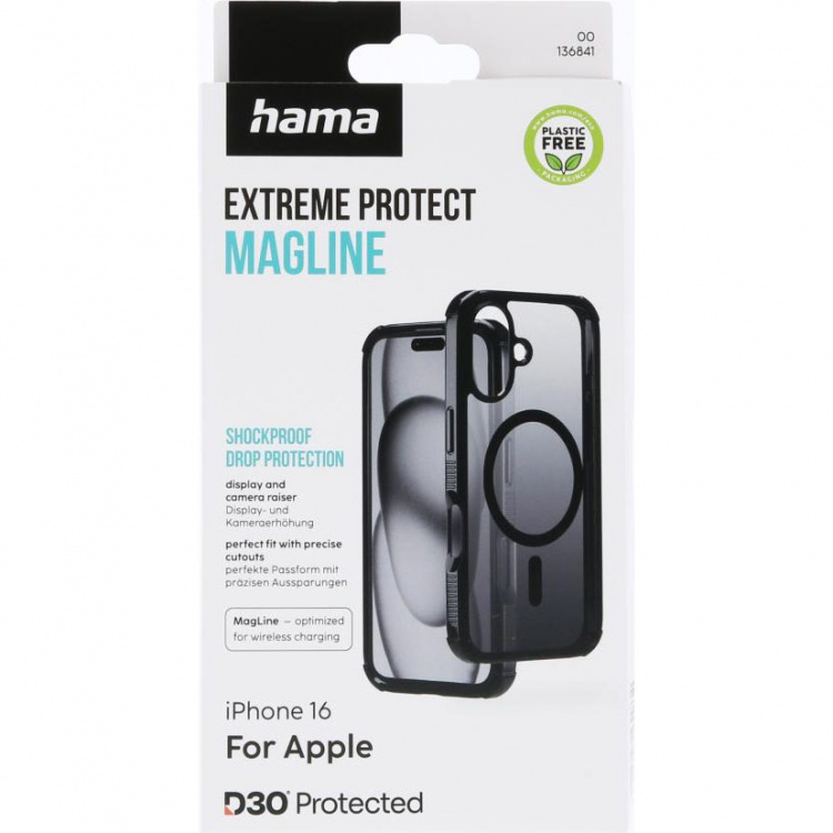 Hama Mobilcover Extreme Protect iPhone 16 MagCase Sort