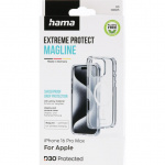 Hama Mobilcover Extreme Protect iPhone 16 Pro Max MagCase Transparent