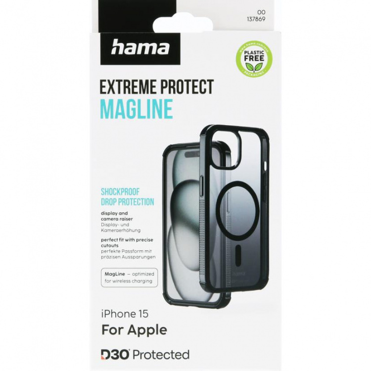 Hama Mobilcover Extreme Protect iPhone 15 MagCase Sort