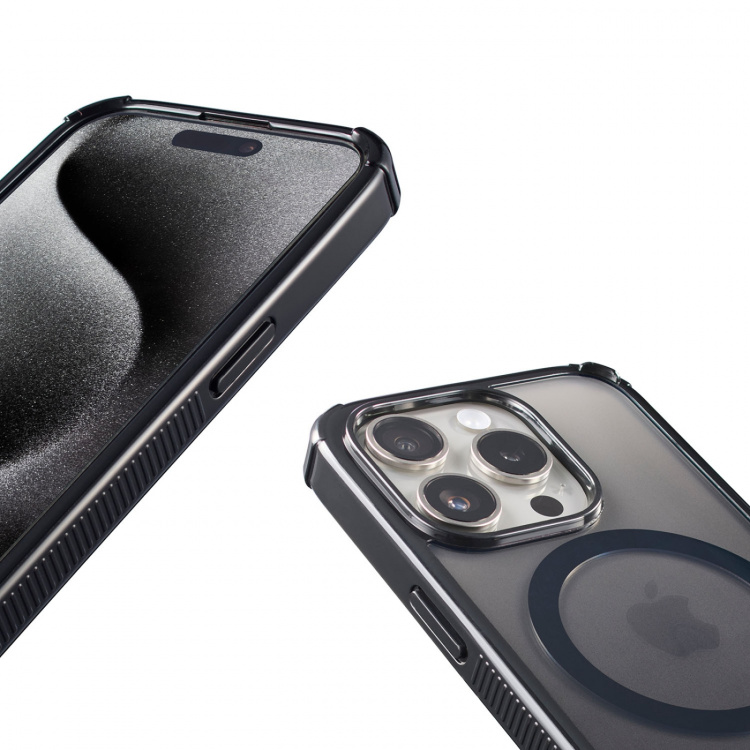 Hama Mobilcover Extreme Protect iPhone 15 Pro MagCase Sort