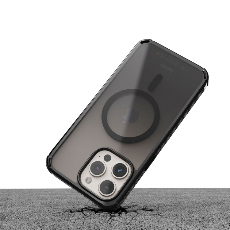 Hama Mobilcover Extreme Protect iPhone 15 Pro MagCase Sort