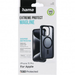 Hama Mobilcover Extreme Protect iPhone 15 Pro MagCase Sort