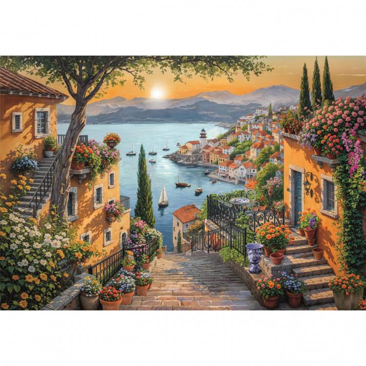 Clementoni Puslespil 1500 Pcs CB High Quality Collection Steps To The Harbour
