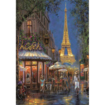 Clementoni Puslespil 500 Pcs CB High Quality Collection Night of the Eiffel Café