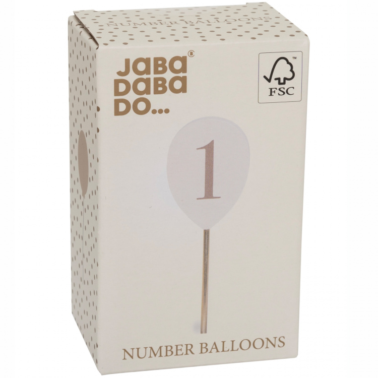 JaBaDaBaDo Sifferballonger 0-9 till ljusstake