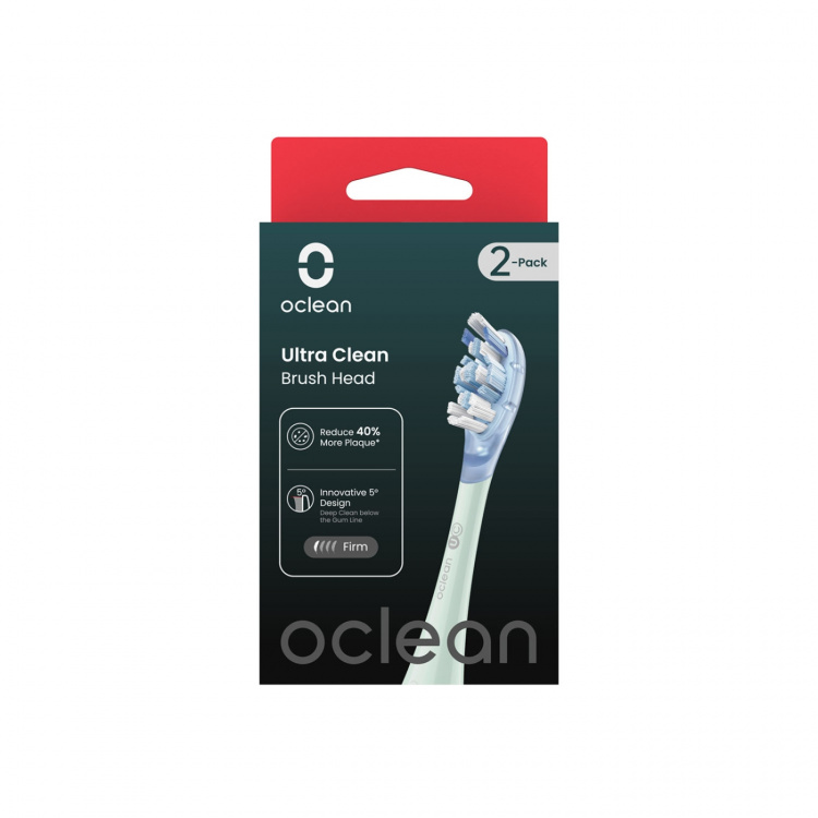 Oclean Børstehoveder Ultra Clean 2-Pak Grøn Oclean Børstehoveder Ultra Clean 2-Pak Grøn