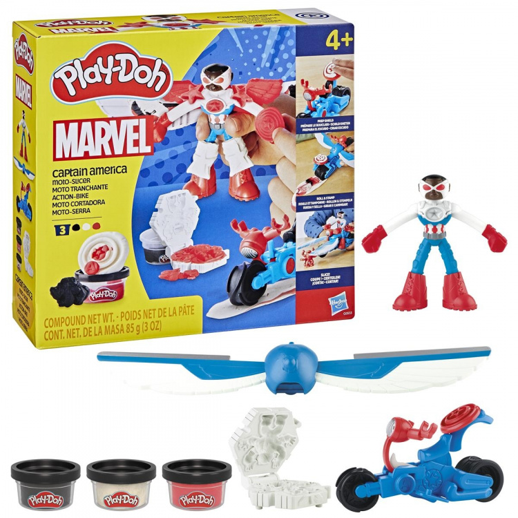 PLAY-DOH Marvel Captain America Moto Slicer