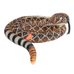 Wild Republic Bamse Living Earth Snakes 152 cm Vestlig Diamantskallerorm