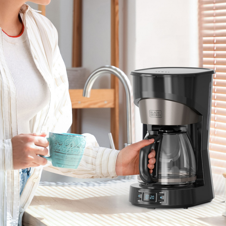 BLACK+DECKER Kaffemaskine LCD 12 Kopper