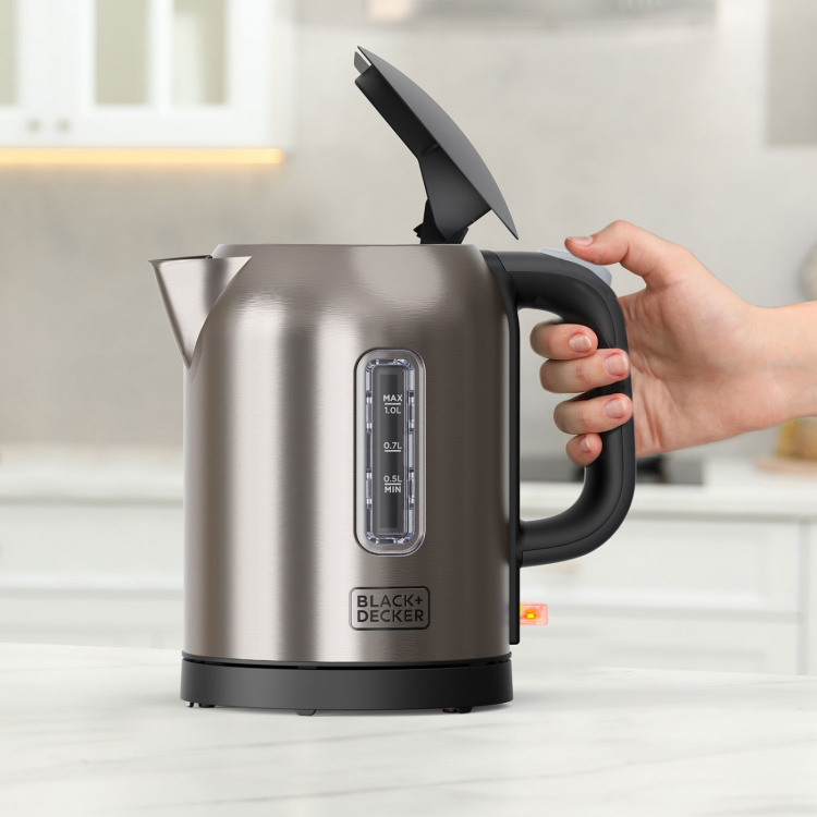 BLACK+DECKER Elkedel 1L 2200W Børstet Stål