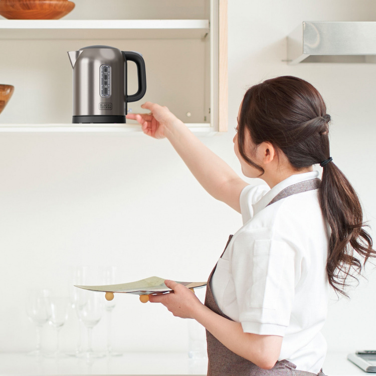 BLACK+DECKER Elkedel 1L 2200W Børstet Stål