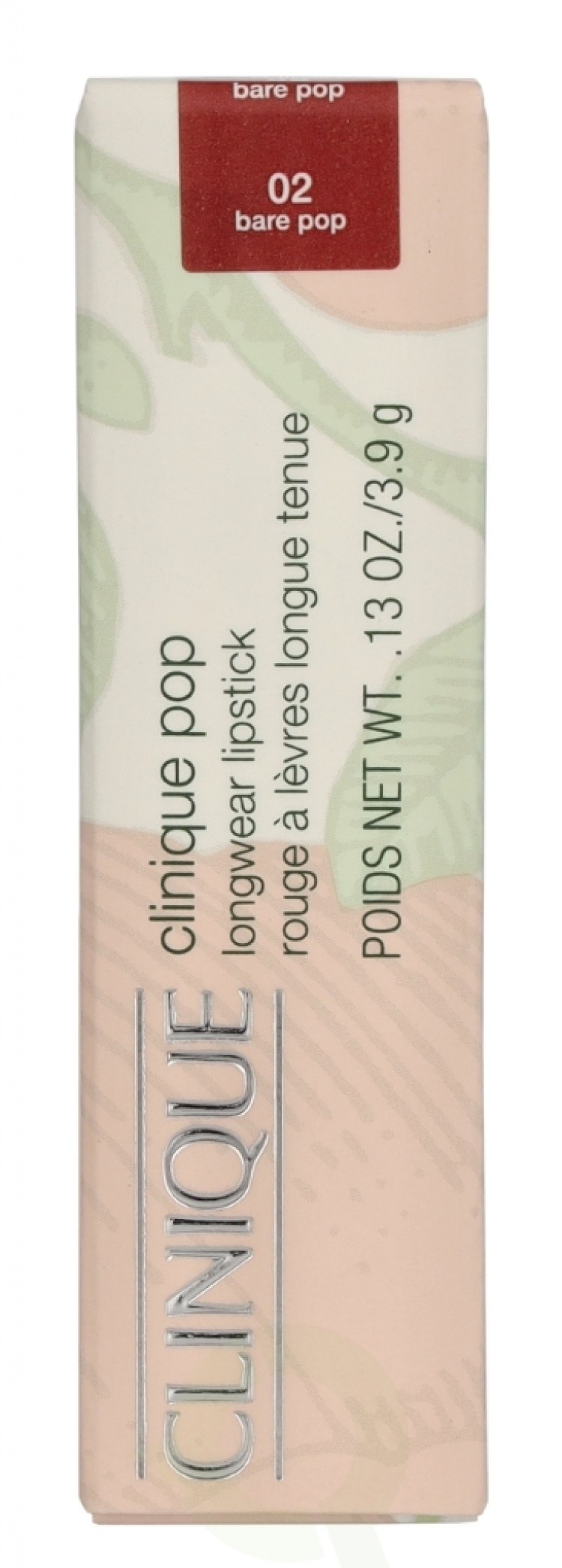 Clinique Pop Longwear Soft Lipstick 3.9 g #02 Bare Pop