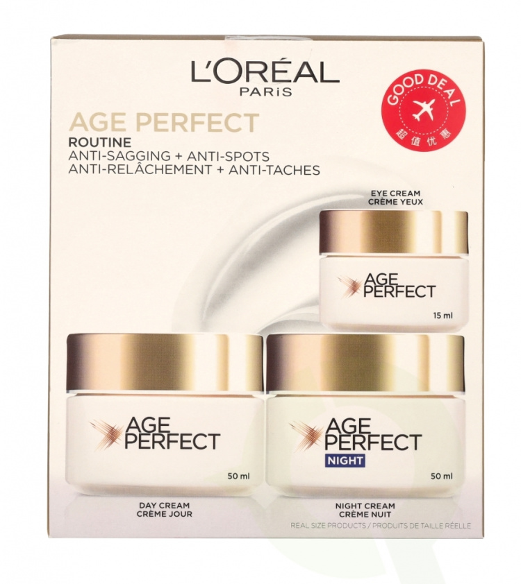 L\'Oreal Age Perfect Programme 115 ml Eye Cream 15ml/ Day Cream 50ml/Night Cream 50ml