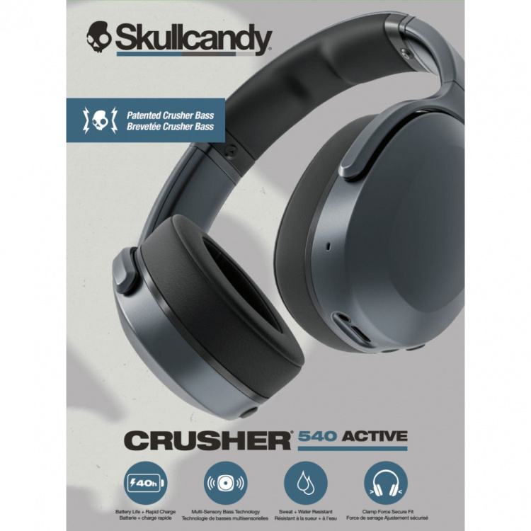 Skullcandy Hovedtelefon Crusher 540 Active Over-Ear Black Coal