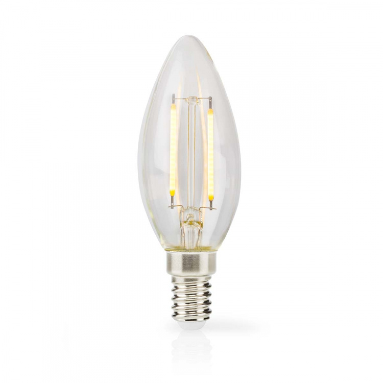 Nedis LED-lampe Pære E14 | Stearinlys | 2.2 W | 470 lm | 2700 K | Varm Hvid | Retro stil | 1 stk. | Klart