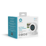 Nedis SmartLife udendørskamera | Spotlight | 3MP Full HD 1296p | IP65 | Cloud Storage (mulighed) / microSD (ikke inkluderet) / Onvif | 5 V DC | Med bevægelsessensor | Nattesyn | Hvid