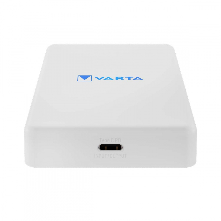 Varta Mag Pro trådløs powerbank 5.000 mAh - hvid udgave