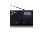 Lenco MPR-035BK Kompakt bærbar FM-radio med LCD-skærm Sort