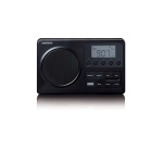 Lenco MPR-035BK Kompakt bærbar FM-radio med LCD-skærm Sort