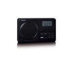 Lenco MPR-035BK Kompakt bærbar FM-radio med LCD-skærm Sort