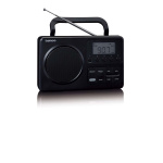 Lenco MPR-035BK Kompakt bærbar FM-radio med LCD-skærm Sort