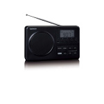 Lenco MPR-035BK Kompakt bærbar FM-radio med LCD-skærm Sort