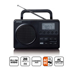 Lenco MPR-035BK Kompakt bærbar FM-radio med LCD-skærm Sort