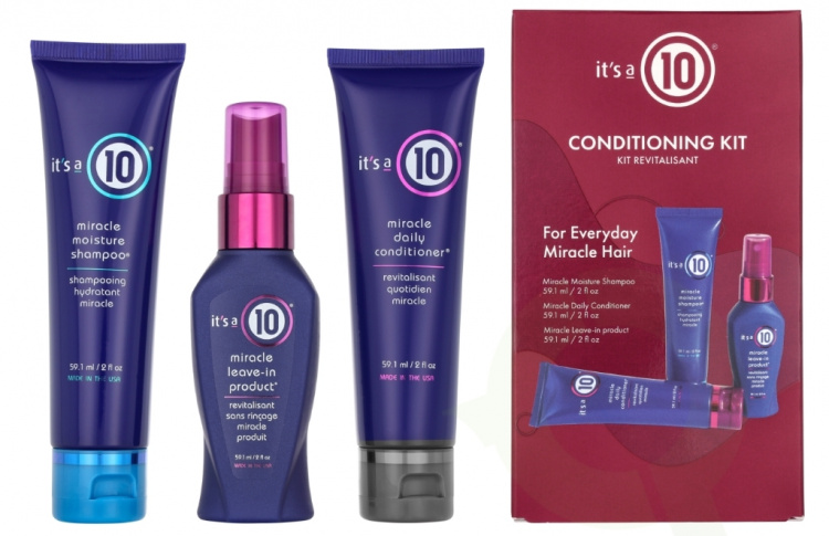 It\'s a 10 Conditioning Trail Set 177.3 ml Shampoo 59,1ml/Conditioner 59,1ml/Leave-in 59,1ml