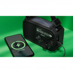 Philips Radio AM/FM Vevradio Solcell Ficklampa Svart