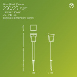 Philips Nissa Piedestal Solcell LED 250/20lm Svart