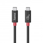 Hama Kabel USB-C USB 4.0 Gen4 80 Gbit/S 240W 1.0M Sort