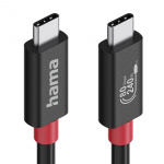 Hama Kabel USB-C USB 4.0 Gen4 80 Gbit/S 240W 1.0M Sort