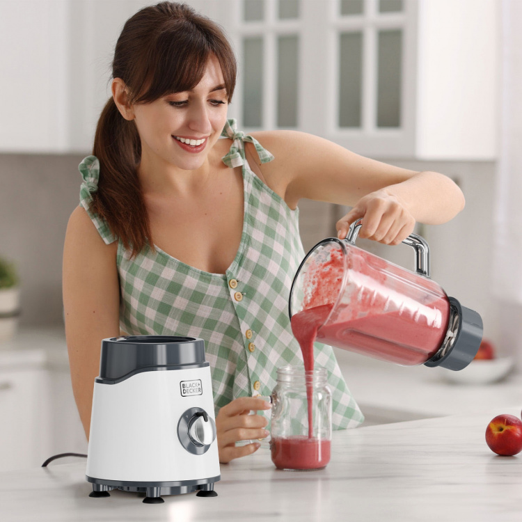 BLACK+DECKER Blender 1000W Hvid