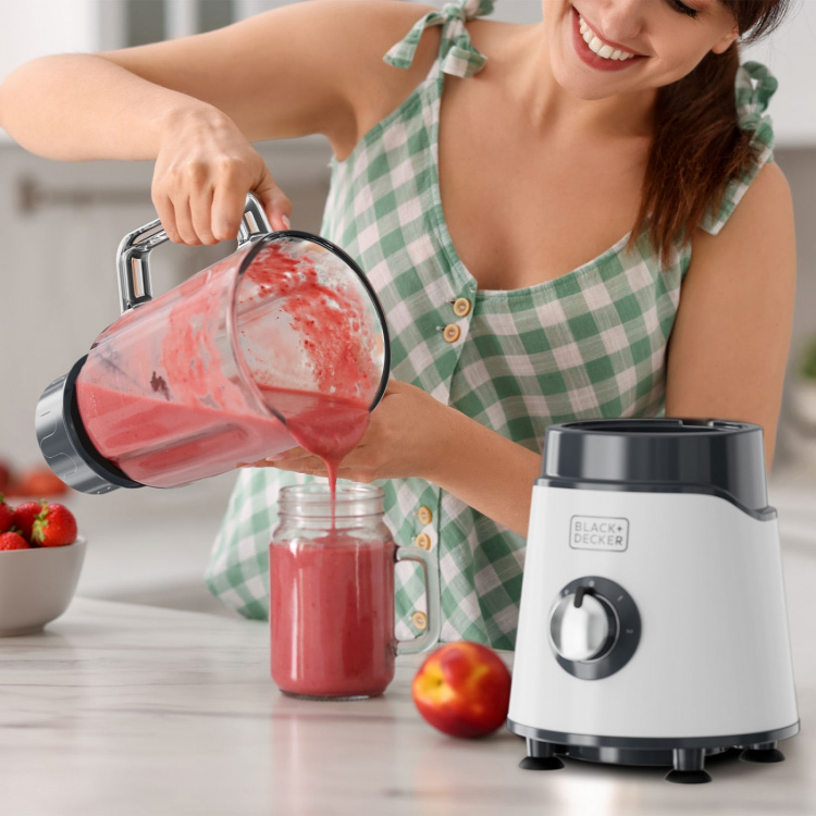 BLACK+DECKER Blender 1000W Hvid